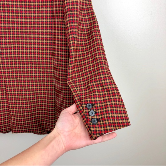 ZARA Blazer Checkered Design - Picture 5 of 8